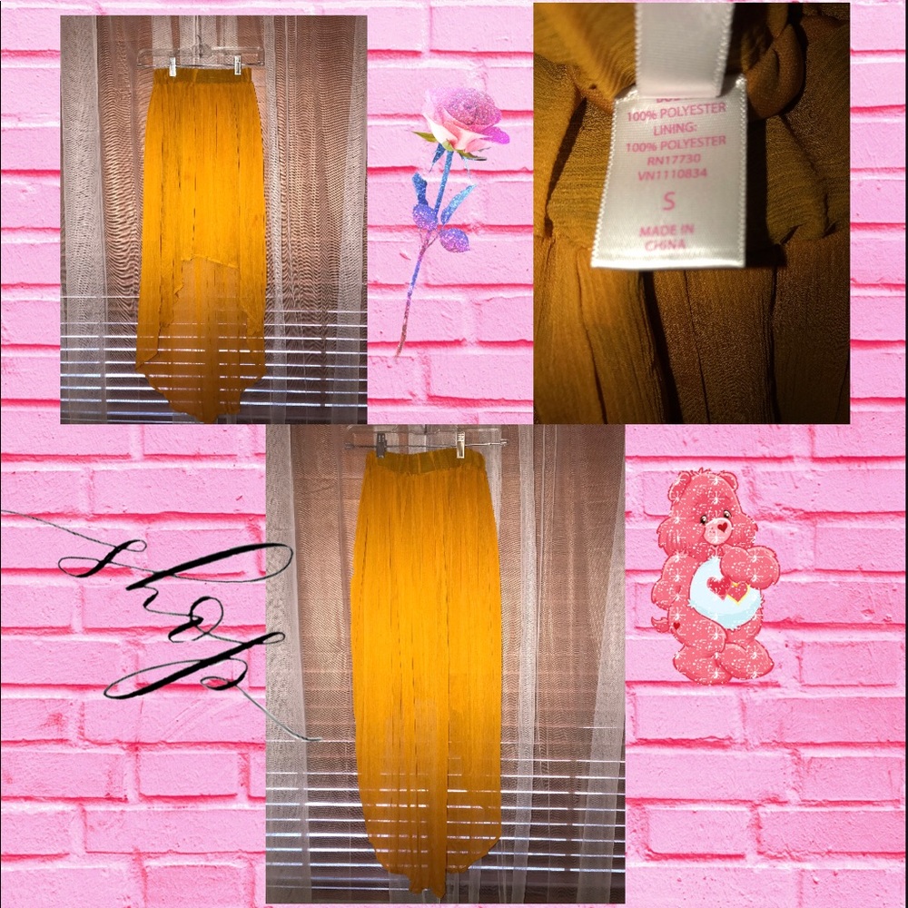 Mustard yellow skirt